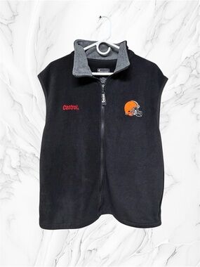 Spotlight black NFL Browns football team Black Fleece Vest XL